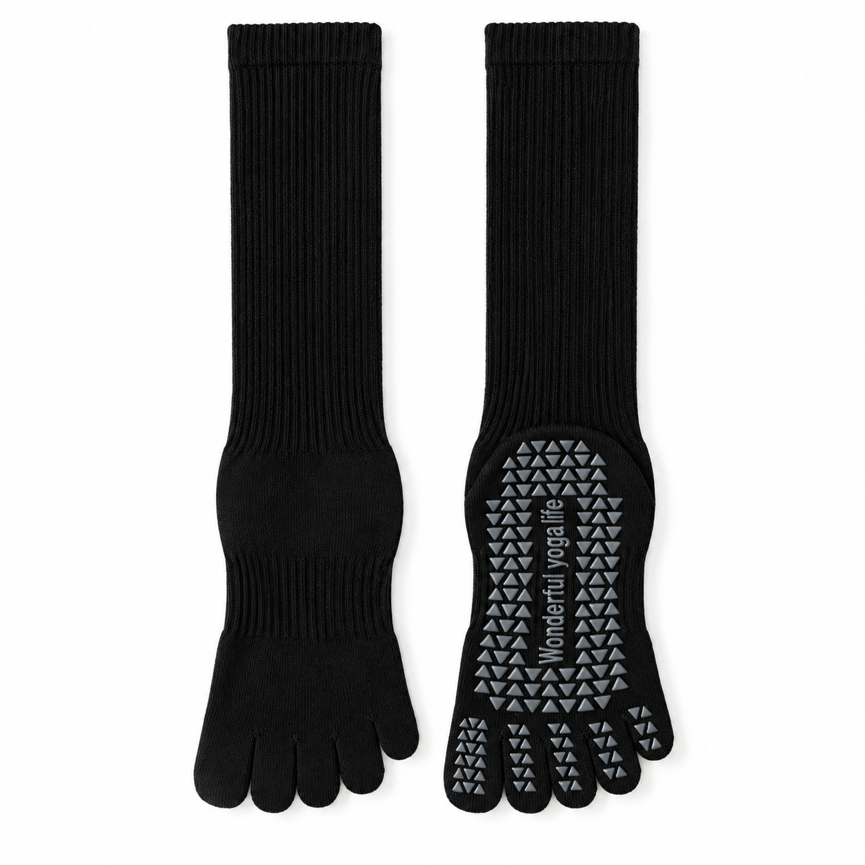 Five Toe Pilates Grip Socks