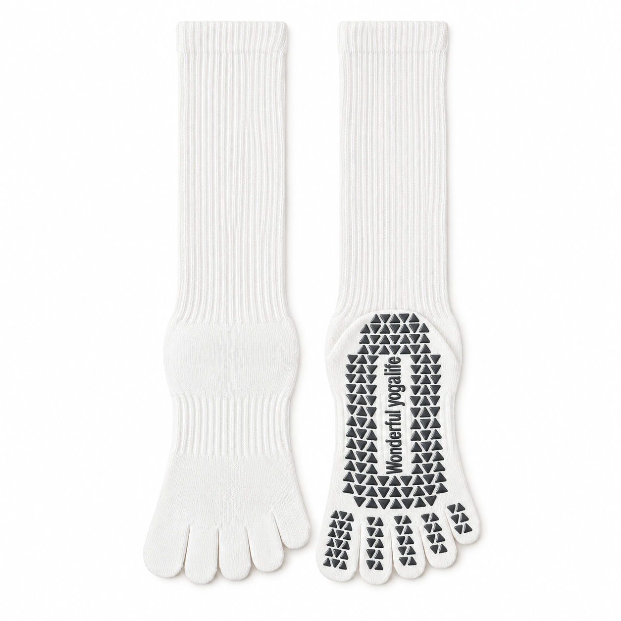 Five Toe Pilates Grip Socks