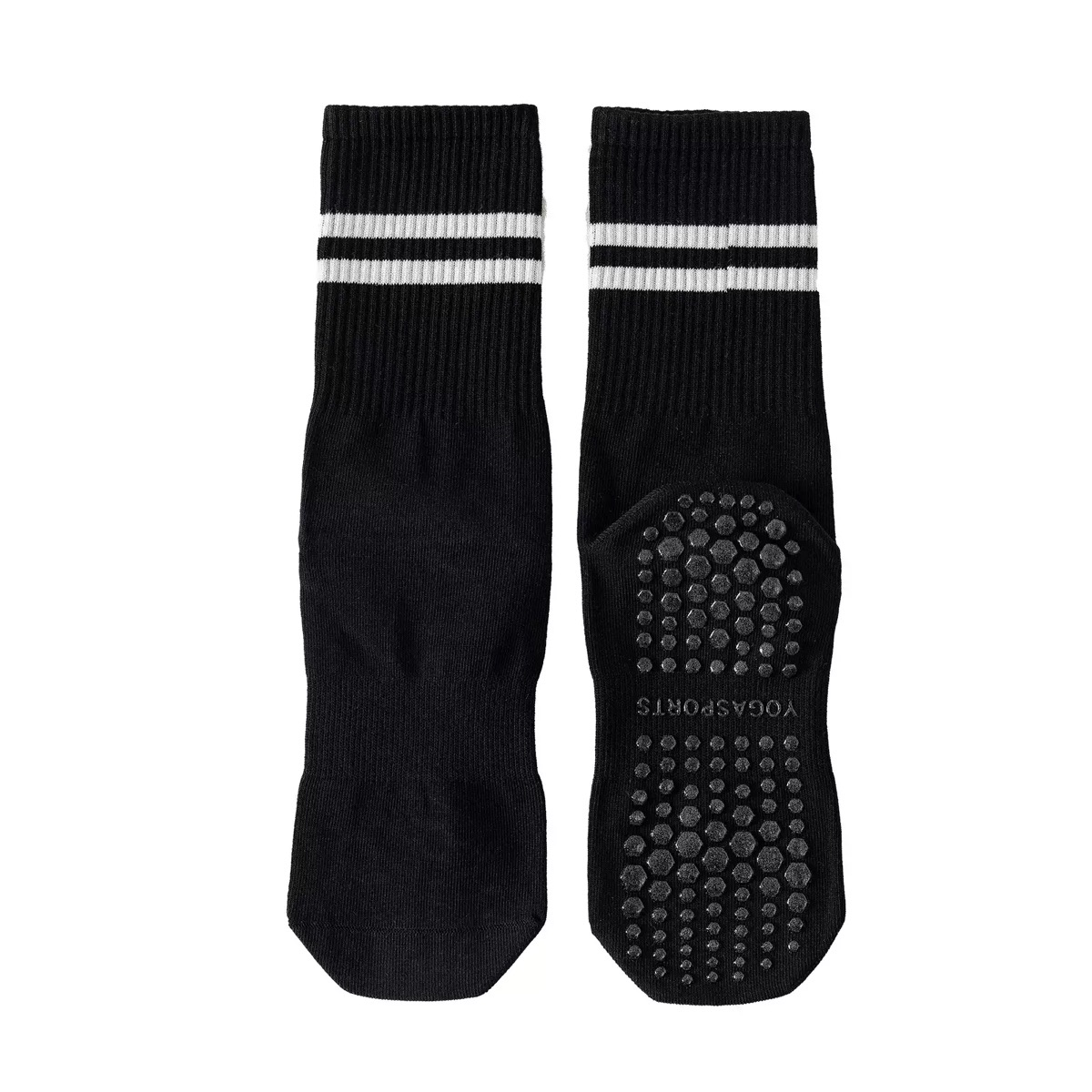 Two stripe Pilates Grip Socks
