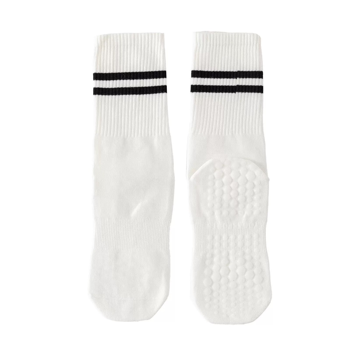Two stripe Pilates Grip Socks